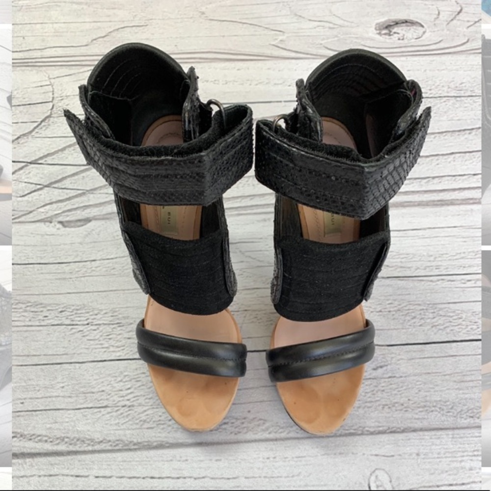 BARBARA BUI Python Platform Biker Heel - Picture 6 of 8